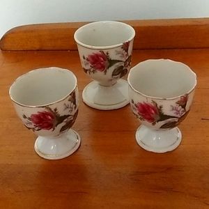 Moss Rose Egg Cups (3)
